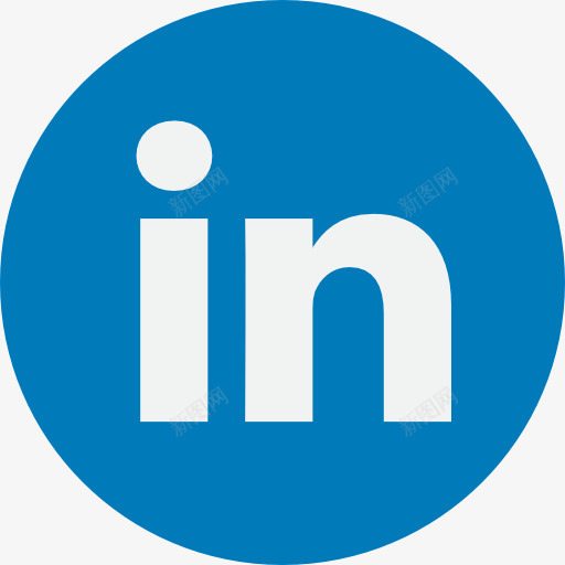LinkedIn图标png_新图网 https://ixintu.com LinkedIn 标志 标识 社交媒体 社交网络