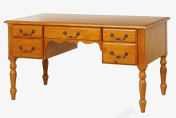 古典家具书桌古典家具黄色书桌办公桌高清图片