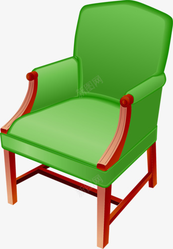 绿色卡通椅子png免抠素材_新图网 https://ixintu.com 卡通 椅子 沙发 绿色