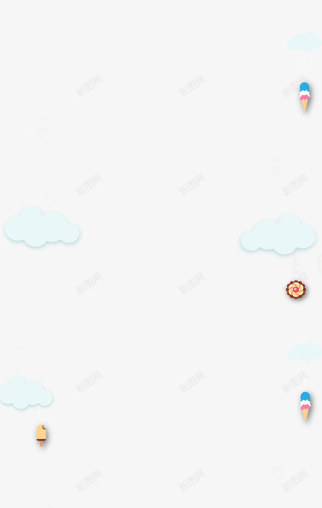 创意云彩png免抠素材_新图网 https://ixintu.com 创意云彩 卡通 母婴用品促销装饰 漂浮的创意云彩 白云