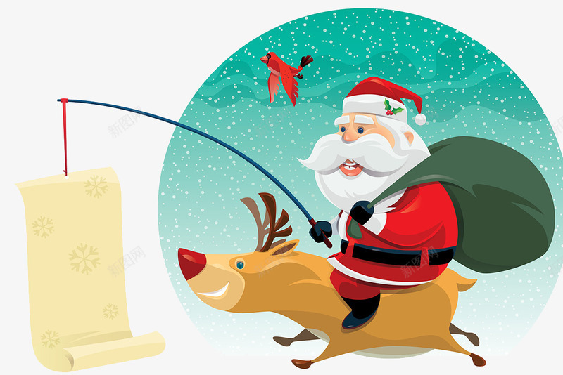 圣诞节插画psd免抠素材_新图网 https://ixintu.com 喜庆 圣诞之夜 圣诞大促 圣诞快乐 圣诞树 圣诞礼物 圣诞老人 圣诞节 广告设计 灯饰 红色 节日气氛 装饰丝带 雪人
