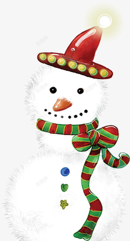 手绘创意雪人造型png免抠素材_新图网 https://ixintu.com 创意 造型 雪人