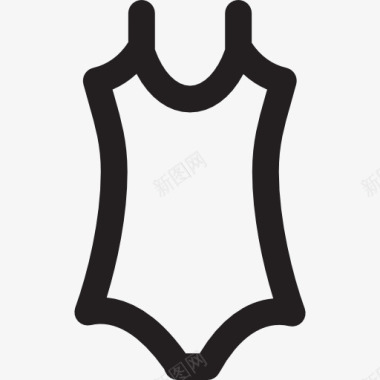 女子游泳衣图标图标