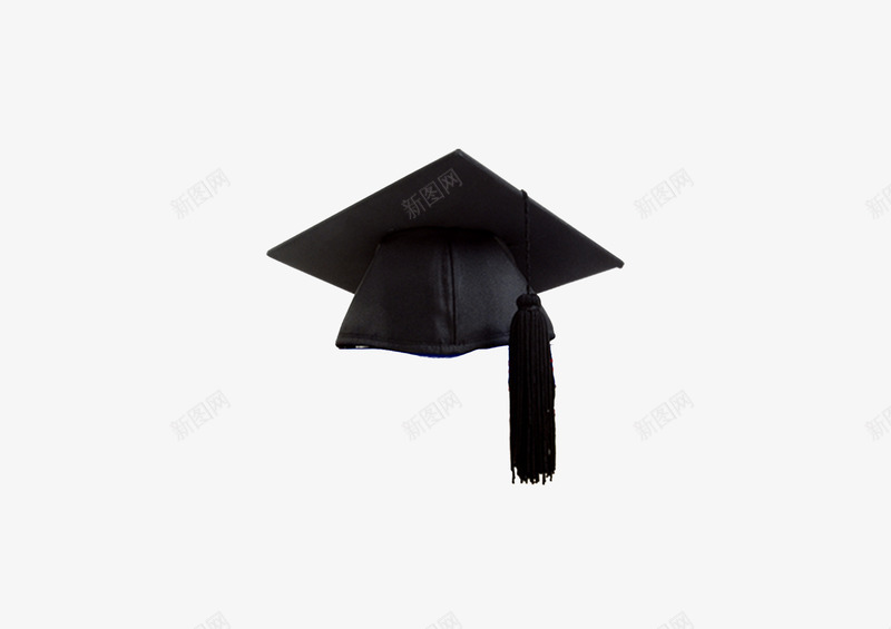 黑色学士帽png免抠素材_新图网 https://ixintu.com 学士帽 服装 毕业 黑色