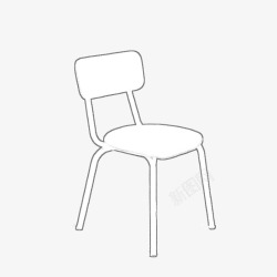 动漫简易椅子素材