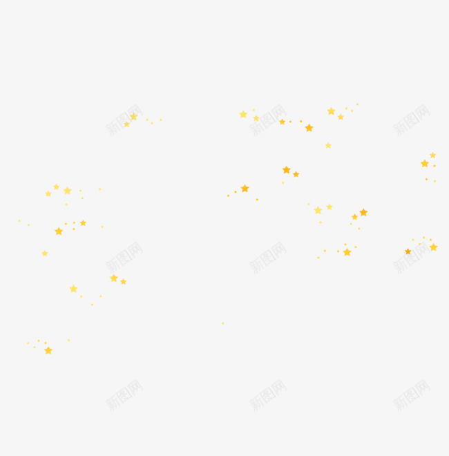 橘黄色装饰图案psd免抠素材_新图网 https://ixintu.com 橘黄色 漂浮素材 装饰点缀
