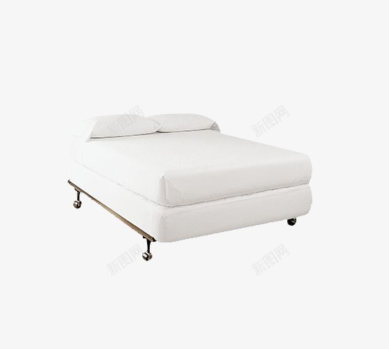 装饰家居白色的床png免抠素材_新图网 https://ixintu.com 3d家具模型 3d酒店装饰 卧室 家居 家装 床元素 床图案 白色的床