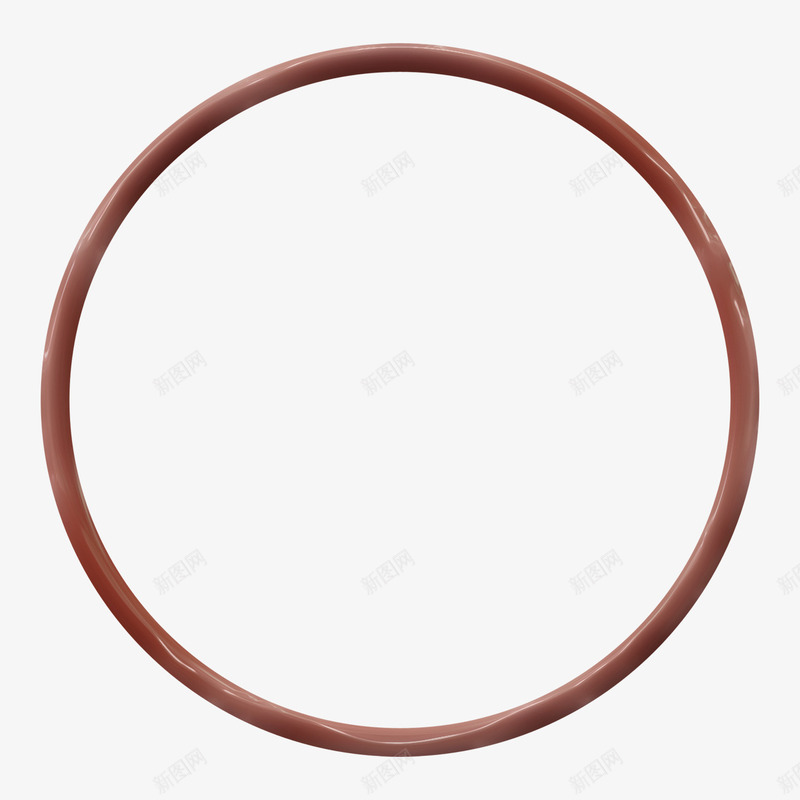 棕色装饰环png免抠素材_新图网 https://ixintu.com 圆圈 棕色 环 糖果色 装饰