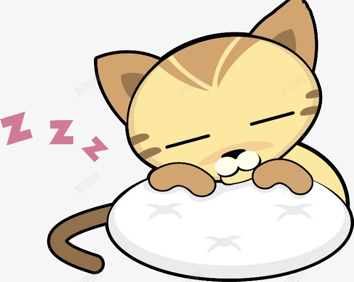睡觉的猫咪png免抠素材_新图网 https://ixintu.com 卡通猫咪 可爱小猫咪 可爱猫咪 睡觉猫咪 躺被窝里的卡通猫