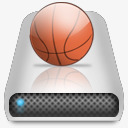 红色篮球发声器图标图标