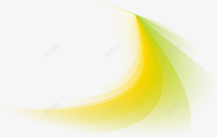 黄绿色清新光效装饰png免抠素材_新图网 https://ixintu.com 清新 装饰 黄绿色