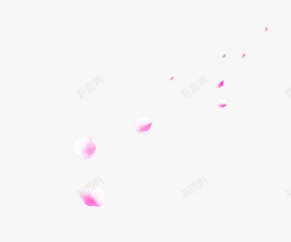 粉色花瓣png免抠素材_新图网 https://ixintu.com 漂浮 点缀 粉色 花瓣