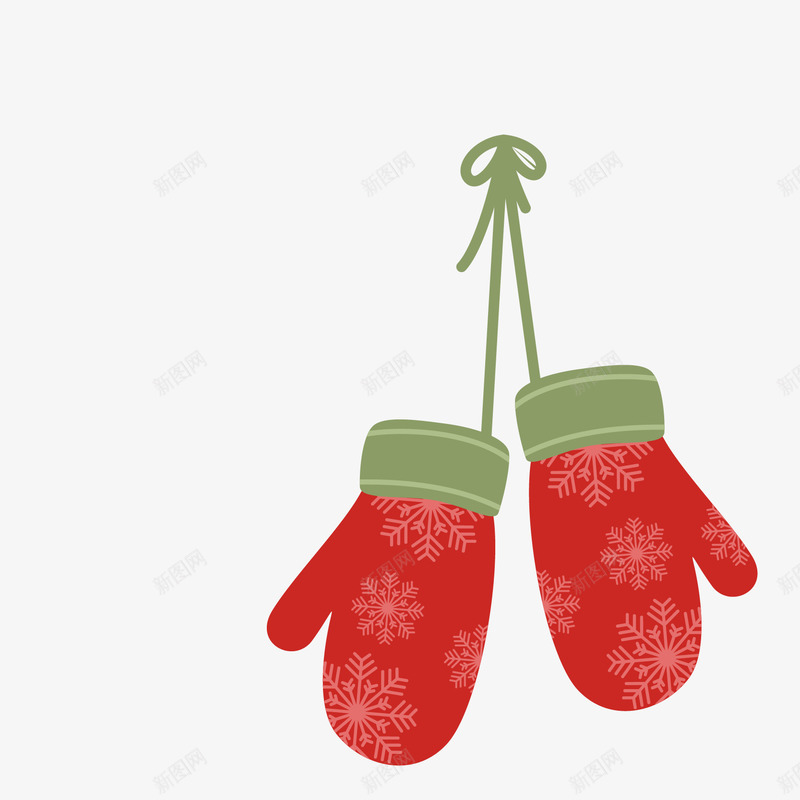 圣诞节手套矢量图ai免抠素材_新图网 https://ixintu.com 1对手套 圣诞手套 圣诞毛手套 手套免费png下载 手套矢量图 红色手套 矢量图