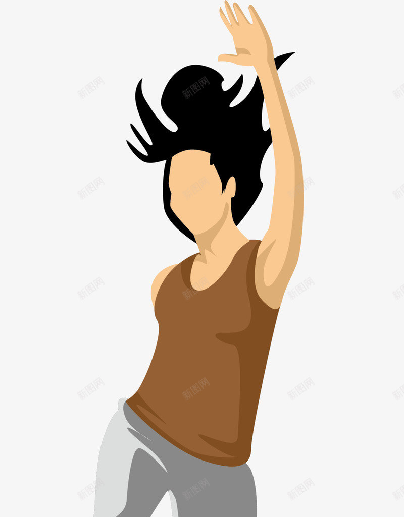 咖啡色卡通跳舞男人png免抠素材_新图网 https://ixintu.com 人物插画 咖啡色小人 舞姿 舞者 舞蹈 艺术 跳舞 跳舞男人