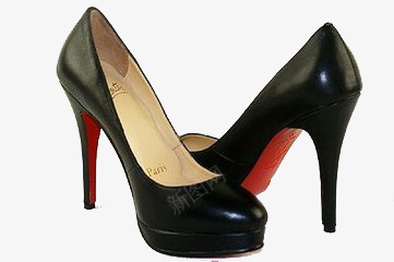 黑色高跟鞋png免抠素材_新图网 https://ixintu.com 女生 高跟鞋 鱼嘴鞋 黑色