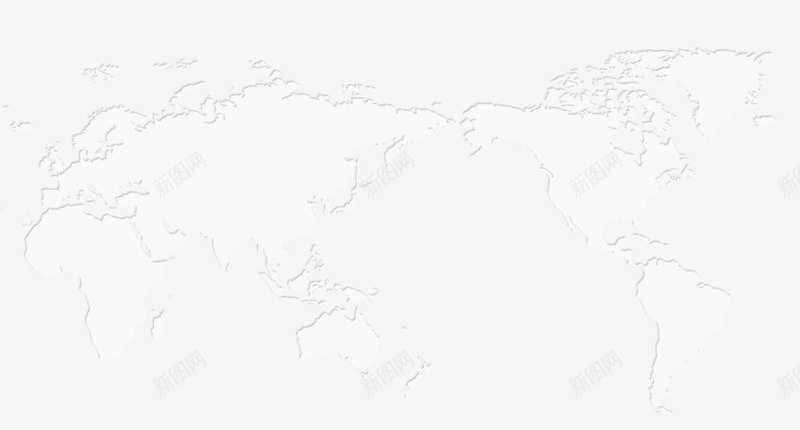白色世界地图png免抠素材_新图网 https://ixintu.com 世界 世界地图轮廓 全球 地图 白色 科技