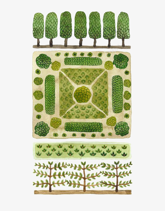 卡通大叔png免抠素材_新图网 https://ixintu.com 卡通 大树 庭院 手绘 插画 景观 植物 绿色
