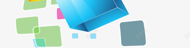 彩色漂浮的立方体png免抠素材_新图网 https://ixintu.com 彩色方块 矢量png 立体几何 立方体 艺术感 艺术海报