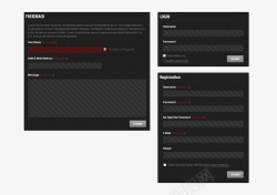 网页注册框素材