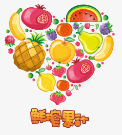 橙色香蕉鲜榨果汁高清图片