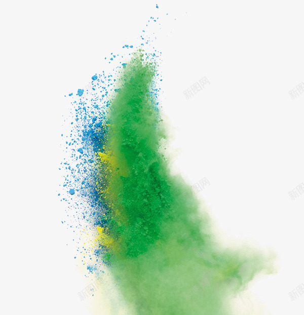蓝绿粉尘漂浮png免抠素材_新图网 https://ixintu.com 漂浮 粉尘 设计
