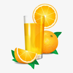 健康橙汁素材