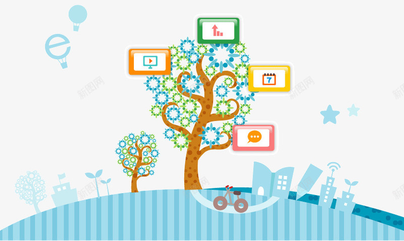 创意树png免抠素材_新图网 https://ixintu.com 创意树 卡通树 叶子 大树 时尚 树 树叶 树木 树林
