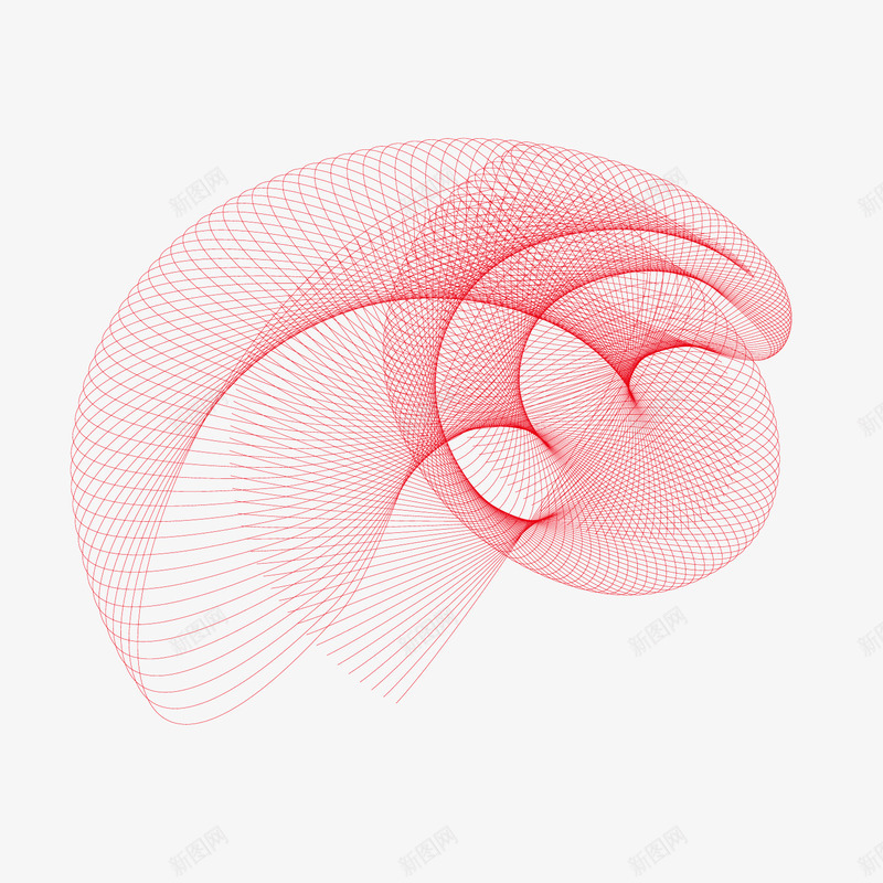 红色螺旋空间透明网格png免抠素材_新图网 https://ixintu.com 空间 红色 网格 螺旋 透明 透明网格
