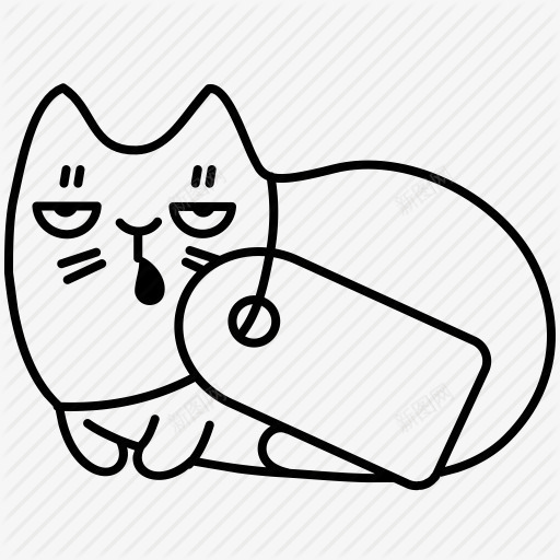 手绘创意合成慵懒的小猫咪png免抠素材_新图网 https://ixintu.com 创意 合成 慵懒