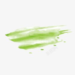 绿色水墨矢量图素材