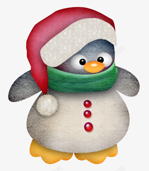 调皮小雪怪png免抠素材_新图网 https://ixintu.com 卡通 可爱 圣诞帽 雪人