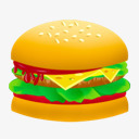 junk汉堡快食品食品汉堡垃圾食品食物高清图片