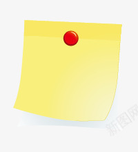 漂浮元素png免抠素材_新图网 https://ixintu.com 便签条 卡纸 黄色