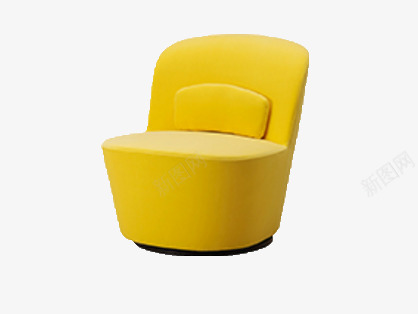黄色椅子png免抠素材_新图网 https://ixintu.com 纯棉 靠垫座椅 黄色