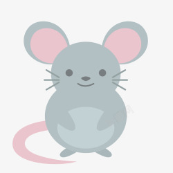 老鼠大耳朵大耳朵呆萌设的老鼠矢量图高清图片