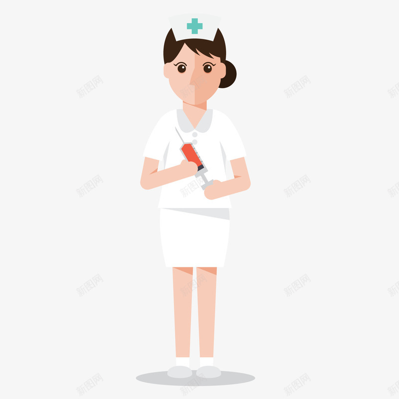 卡通白衣护士png免抠素材_新图网 https://ixintu.com 医护人员 卡通护士 白衣天使 背景装饰