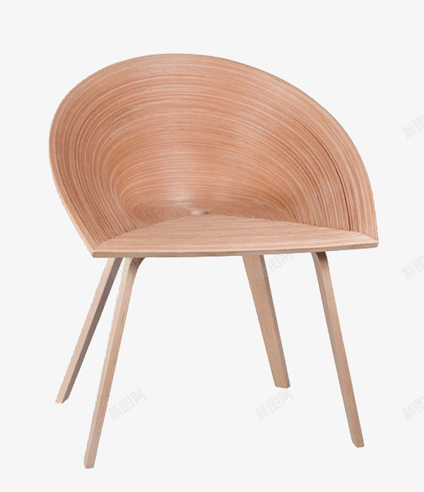 木质简约创意椅子png免抠素材_新图网 https://ixintu.com 创意椅子 木质椅子 椅子