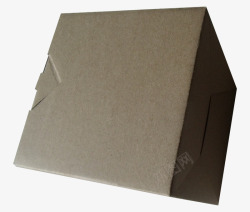 深棕色纸箱子素材