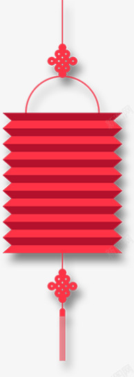 折叠灯笼红色中国风灯笼挂饰高清图片