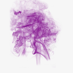 浓烟漂浮流动紫烟高清图片