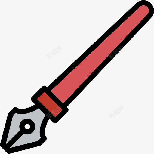 钢笔图标png_新图网 https://ixintu.com 书法 写作 工具和用具 签字 钢笔