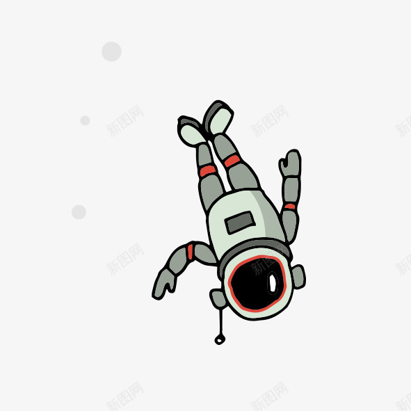 漂浮太空人png免抠素材_新图网 https://ixintu.com 卡通 太空人 宇宙 漂浮