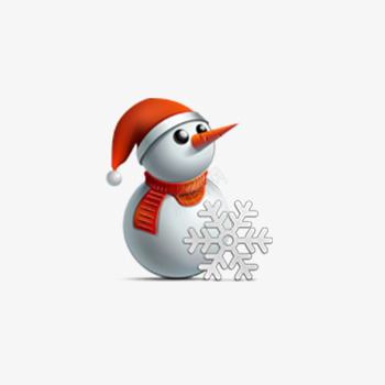 圣诞节装饰png免抠素材_新图网 https://ixintu.com 圣诞帽 白色 雪人 雪花