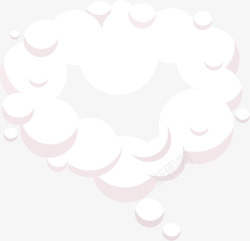 对话框图案白色清新漂浮云朵高清图片