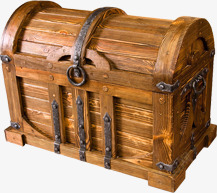 木质海盗箱子素材