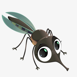 昆虫的概念害虫卡通可爱的小蚊子矢量图高清图片