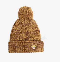 保暖护耳帽复古百搭秋冬杂色毛线帽高清图片