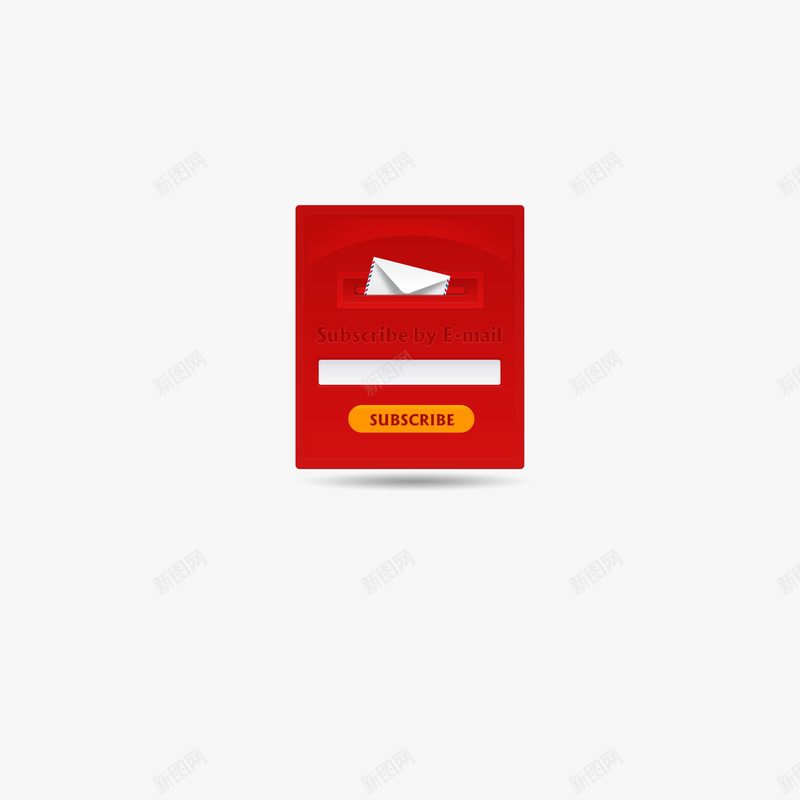 红色信箱psd免抠素材_新图网 https://ixintu.com 信封 信箱 电话 电话信箱标志 电话邮箱 简约 红色信箱