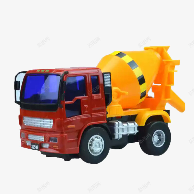 搅拌车模型png免抠素材_新图网 https://ixintu.com 产品事物 儿童 模型 玩具