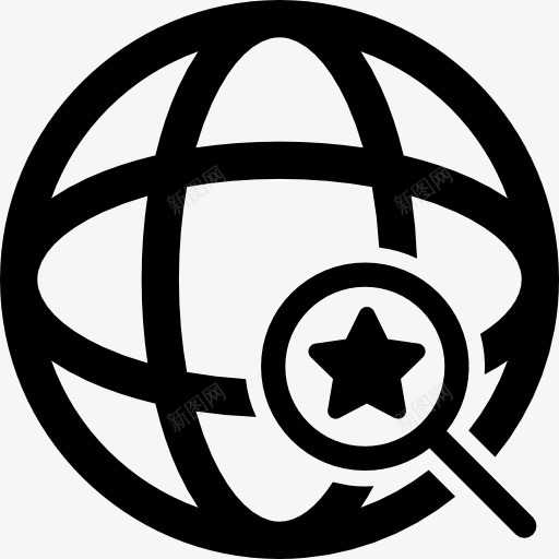 全球搜索评级图标png_新图网 https://ixintu.com 土工格栅 地图和国旗 搜索 放大镜 最喜爱的明星 网格